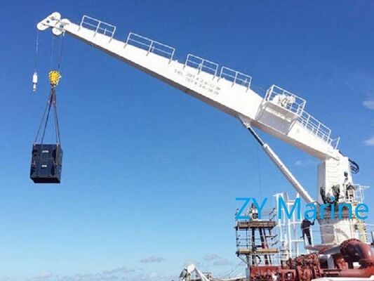 1 ′′20T 직선 붐 수압 해상 갑판 크레인 ∙ 360° 회전함 크레인