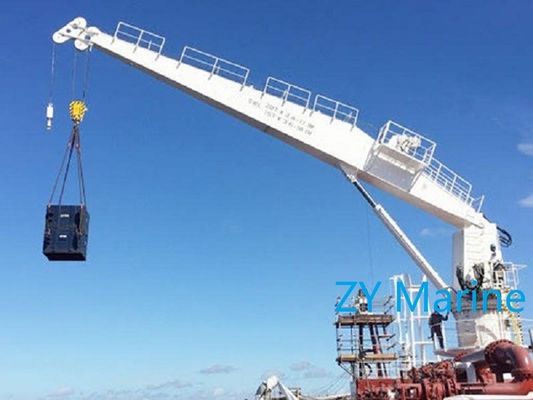 유압 선회 기중기/5t 12.5m 유압 고정 붐 선박 기중기 화물 호스 Davit 선박 갑판 장비