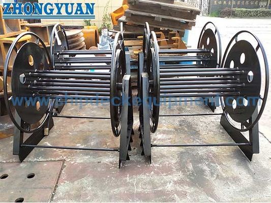 28 ′′72mm 해양 합성 섬유 로프 릴 CB/T 498-1995 선박 기착 로프 저장