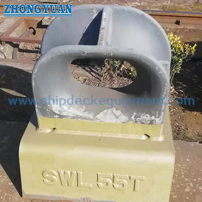CB 34-76 Type B Bulwark Bolted Casted Steel Mooring Chock 선박 계류 장비